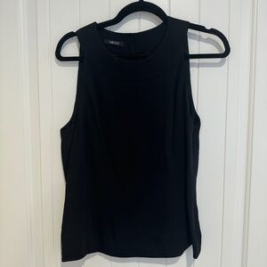 Carlisle sleeveless black blouse
